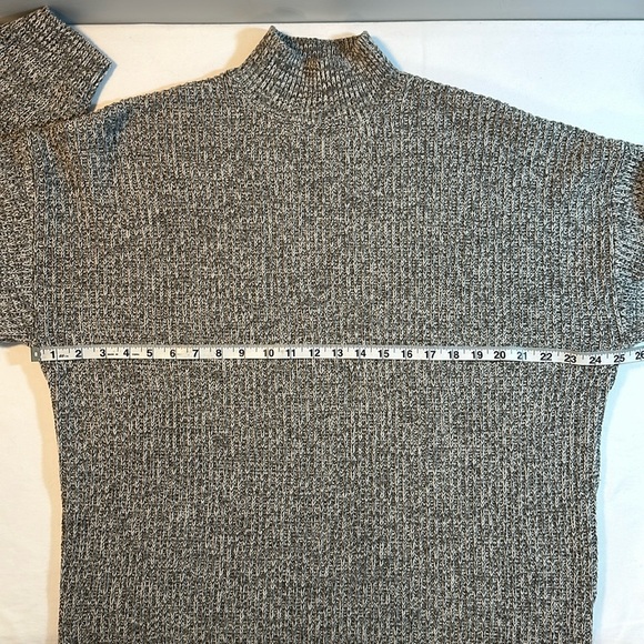 Tularose Djuna Mock Neck Balloon Sleeve Sweater Dress in Charcoal Gray Size M - Picture 5 of 9